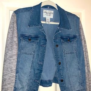 Jean Coat w/ Sweatshirt Sleeves